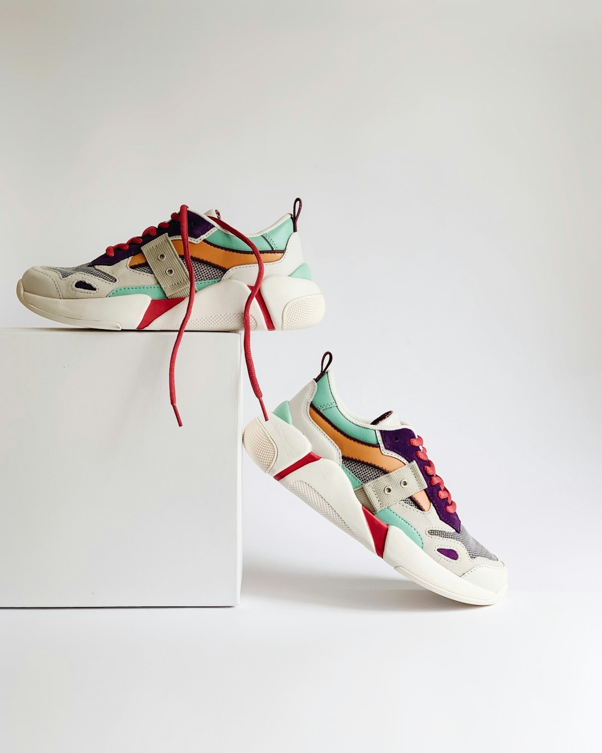 Baskets multicolores, pointure 42
