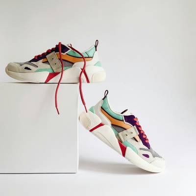 Baskets multicolores, pointure 42